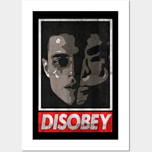 Mr robot Disobey Posters and Art